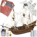 Модель парусного корабля OcCre (Испания), пиратский галеон Buccaneer, 170 часов, М.1:100, подарочный набор для сборки с инструментами и парусами