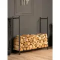 Дровница подставка для дров для бани камина печи в стиле лофт Сарта черный