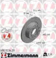 ZIMMERMANN 600.3234.20 диск торм AUDI A3, SKO OCTAVIA, VW GOLF 1.4/1.6-2.0TDI 03- ЗАД НЕ вент 255X10