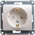 Systeme Electric Glossa Перламутр, Розетка с заземлением со шторками, 16А, GSL000645