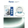Светодиодная лента 12V 5 метров 19 Вт/м, 6500K холодный белый свет, Feron LS617 48828