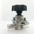 Мембранный клапан нержавеющий DN 20 3/4 DIN сварка/сварка EPDM+PTFE AISI 316