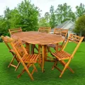 Мебель садовая Green Days, Роса, дерево, стол, 150х90х74 см, 6 стульев, 80 кг, TP4042.1