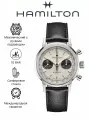 Наручные часы Hamilton, черный, серебряный, бежевый