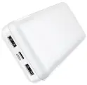 Универсальный Доп. Аккумулятор 20000mAh, J72A, HOCO, 2 USB (5V/2.0A), белый