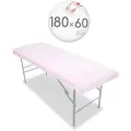 Чехол для кушетки и массажного стола, велюр, 180x60 см, нежный розовый