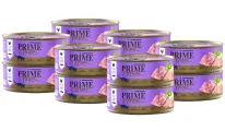 PRIME MEAT CAT GRAIN FREE беззерновые для взрослых кошек с курицей и скумбрией в желе (100 гр х 12 шт)