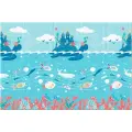 Складной игровой детский коврик Parklon Portable Подводный мир безворсовый, развивающий для ползания малышей, 140x200