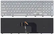 Клавиатура для ноутбука Dell 17-7000 Серебро без подсветки p/n: MP-13B53USJ442, 9Z. NAVBW.01D