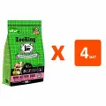 Сухой корм Zooring Mini Active Dog для активных взрослых собак маленьких пород с мясом молодых бычков и рисом, 0,7 кг 4 шт