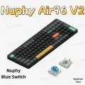 Беспроводная механическая клавиатура Nuphy Air96 V2 Blue Switch, Basalt Black