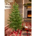 Елка искусственная новогодняя небольшая литая 90 см, маленькая ель для помещений, Поезд Ёлок