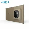 Одноклавишный сенсорный выключатель Livolo с терморегулятором (1-0)
