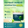 Живой коллаген с эластином от бренда COLLA GEN , вкус яблоко, для укрепления связок и суставов, объём 500 гр.