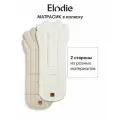 Матрасик в коляску двусторонний Elodie White Bouclé, материал шерпа, для всех типов колясок