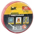 Изолента IEK UIZ-13-10 20м, 10 уп., x, 10 шт., красный