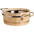 Добропаровъ Таз деревянный 17 л с нержавеющей вставкой 17 л 3.2 кг бежевый