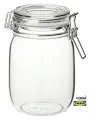 Банка IKEA KROSAMOS с крышкой 1,0 L. Стекло. Герметичная крышка.