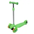 Трехколесный самокат удача BQ-905 (зеленый) Светящиеся колеса