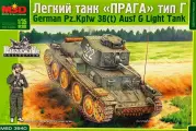 Сборная модель Немецкий танк PzKpfw 38t Ausf G Прага (1/35) 3540 MSD