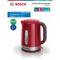 Чайник электрический Bosch TWK6A514, 1,7 литра, 2200Вт, пластик, красный