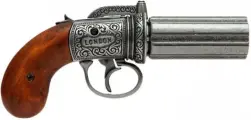 Denix DE-1071 Револьвер пепербокс 6 стволов, англия, 1840 г denix