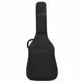 Чехол утепленный для акустической гитары 4/4 (41 дюйм) с ручкой и двумя карманами . Черный