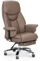 Компьютерное кресло для руководителей Norden Парламент / серо-коричневая экокожа