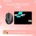 Комплект мышь+коврик Thunderobot M50T Black, USB, 2000DPI, для правой руки