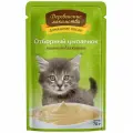 Влажный корм Деревенские Лакомства для котят Паштет отборный цыпленок (пауч), 12 шт 70 г