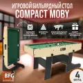 Бильярдный стол BFG Compact Moby для американского пула, 4 фута, цвет Йоркшир