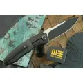 Складной нож We Knife Archeozoic, сталь M390, BW/S, рукоять титан/карбон