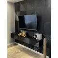 Декоративные стеновые панели из МДФ 3D / Цвет: шоколадный / 4 штуки