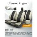 Чехлы на сиденья Renault Logan I 2004-2015 (Экокожа) Серия PRO