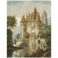Набор для вышивания PANNA Золотая серия ZU-1280 Замок в горах 27.5 х 36.5 см