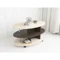 Стол Журнальный на колесиках для гостиной с полками ЛДСП 1000*540*600