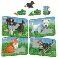 Набор пазлов M13N - Кошки и собаки (набор, 4 шт.)