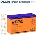 Аккумуляторная батарея Delta HR 12-34 W 12В 9 Ач AGM для ИБП, UPS, аккумулятор для детского электромобиля
