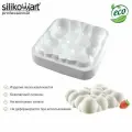 Силиконовая форма для муссовых тортов и десертов пузырьки Silikomart / Квадратная форма CLOUD Силикомарт для приготовления торта / Кулинарная формочка из силикона для выпечки и запекания в духовке / Товары для кондитера / Молд силиконовый для выпечки