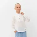 Рубашка Minaku Школа, размер 152 см, белый