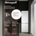 Холодильник Weissgauff WRK 185 Total NoFrost Inverter White Glass