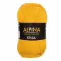 Пряжа Alpina XENIA 10 шт. по 50 г 100% мерсеризованный хлопок 240 м №016 т. желтый