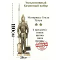Набор аксессуаров для камина Рыцарь 110 см большой, печей, каминный набор, бани, мангала