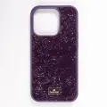 Чехол Swarovski для iPhone 13 Pro, силиконовый, / Фиолетовый