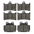 Передние и задние тормозные колодки мотоцикла для Yamaha FZS600 Fazer FZS 600 98-03 FZR400RR 1992 TZR250R V-Twin TZR250RS 91-94 TZR125R 1993- Серый, Front and Rear