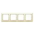 Рамка Legrand Valena Classic 4 поста, горизонтальный монтаж, цвет слоновая кость, комплект из 10 шт