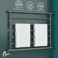 Полотенцесушитель Водяной Onix, Sirius Direct Grafit Right 600x800 Лесенка с боковым прямым подключением справа, Графит