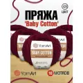 Пряжа для вязания YarnArt Baby Cotton 50гр 165 м хлопок акрил детская 10 мотков 428 бордо