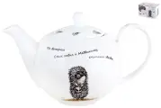 Quinsberry Чайник заварочный Ежик в тумане 1200мл NB209T, фарфор, подарочная упаковка