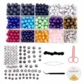 Набор бусин для рукоделия из натуральных камней, 453 элемента